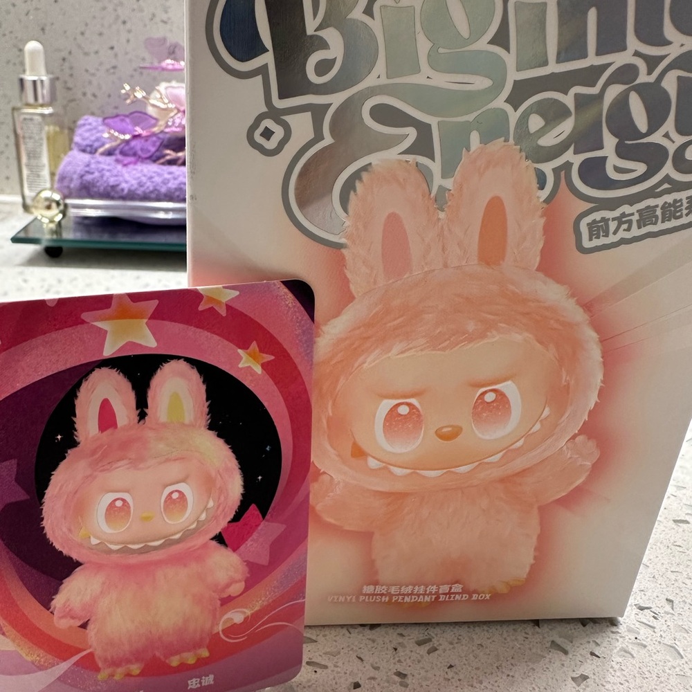 Big Pink Bunny Plush with Card